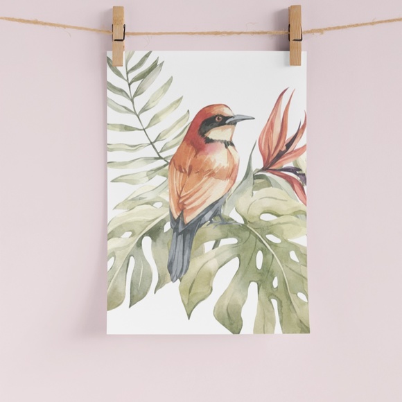 Bee-Eater Bird Watercolor Illustration Wall Art Print Poster Unframed - Picture 9 of 17